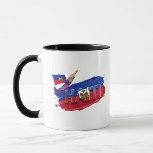 Caneca Design Pincel de Pintura Haiti Orgulho Caribenho
