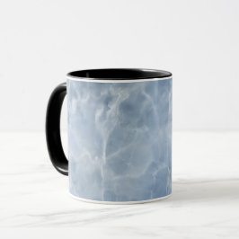 Caneca Design Realista de Mármore Azul