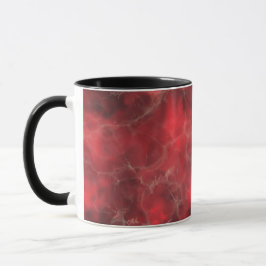 Caneca Design Realista de Mármore Vermelho
