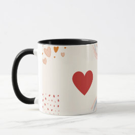 Caneca Design Romântico de Amor e Café para Golpe