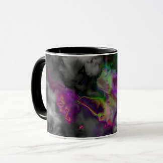 Caneca Design verde roxo traseiro bonito