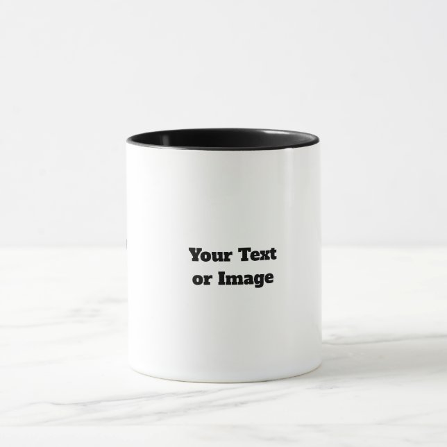 Caneca Design Your Photo Mug - Custom Text Photo Gift (Centro)