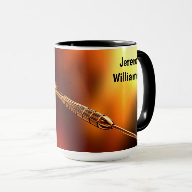 Caneca Designed for Darts players Personalize (Frente Esquerda)