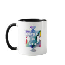 Designer "Completado No Cristo" Mug