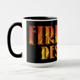 Caneca DESIGNS FIRE LIFE - logótipo 1
