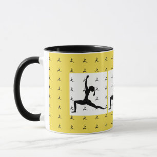 Caneca Designs Yoga Amarelo Combo Café Mug/ Taça