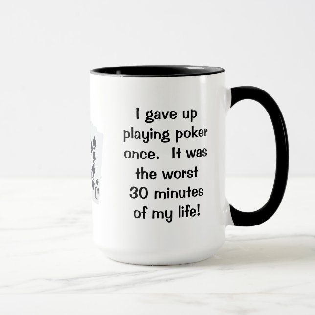 Caneca Desisti De Poker Uma Vez (Direita)
