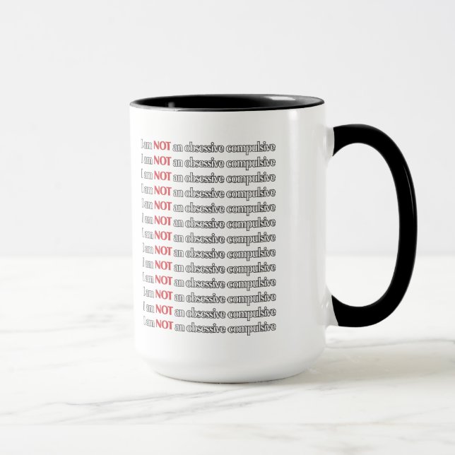 Caneca Desordem obsessionante de OCD engraçada (Direita)
