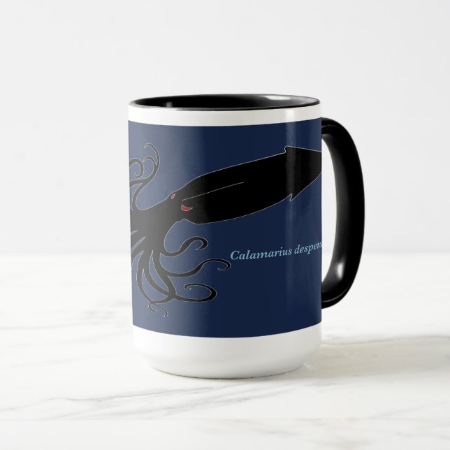 Caneca Despair Squid Mug (Frente Esquerda)