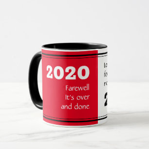 Caneca DESPEDIDA 2020 Olhando para a Frente Ano Novo 20