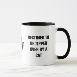 Caneca Destinado para ser derrubado sobre pelo gato