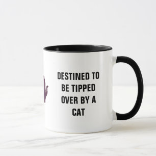 Caneca Destinado para ser derrubado sobre pelo gato