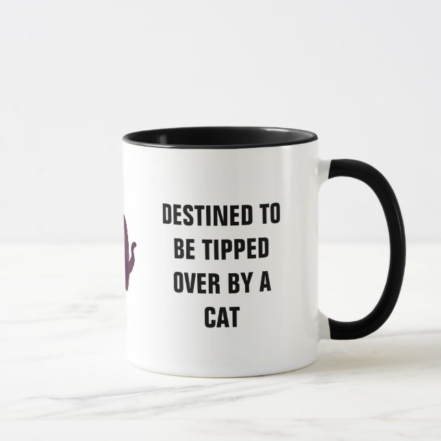 Caneca Destinado para ser derrubado sobre pelo gato (Direita)