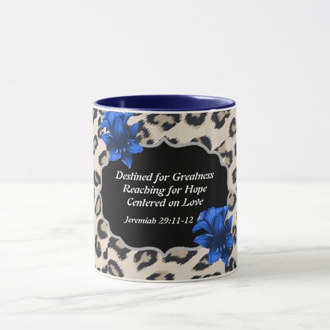 Caneca Destino para Impressão Animal Grande Mug Floral (Centro)