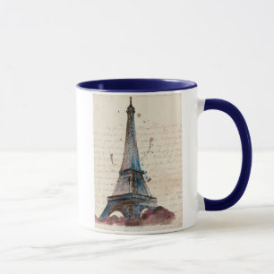 Caneca Destinos   Cartas Da Torre Eiffel