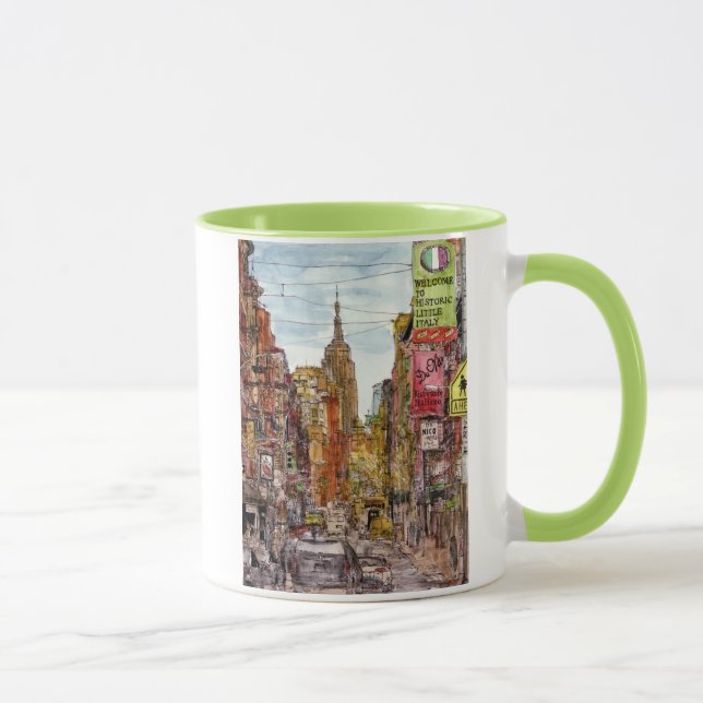 Caneca Destinos | Nova Iorque Vista de Pequena Itália (Direita)