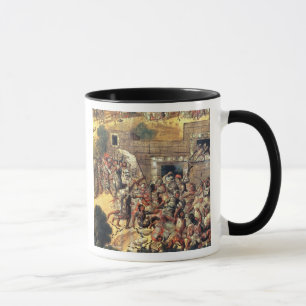 Caneca Detalhe da tentativa de puxar para baixo o facin