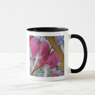 Caneca Detalhe de bleeding hearts e Brunnera Jack