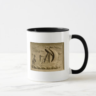 Caneca Detalhe de um navio de guerra Venetian