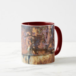 Caneca Detalhe do Edifício Industrial Rusty Metal