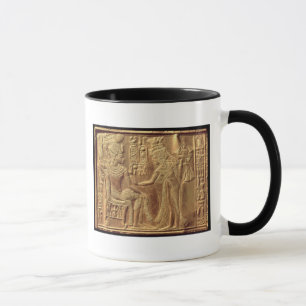 Caneca Detalhe do santuário dourado de Tutankhamun