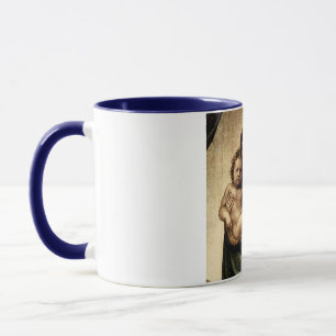 Caneca Detalhe "Sistine Madonna" de Rafael (cerca de 1513