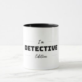 Caneca Detetive Edition Mínimo Simples Mug