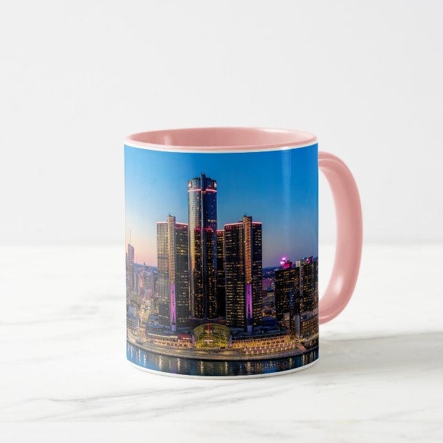 Caneca Detroit Sunset Mug (Frente Esquerda)