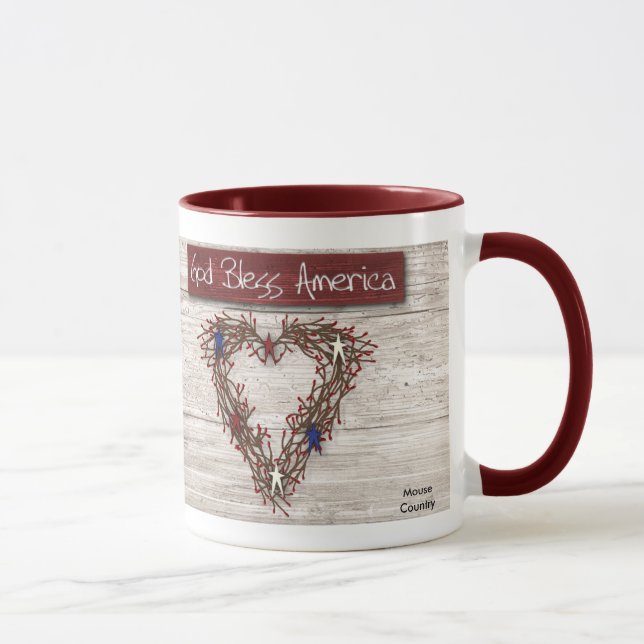 Caneca Deus abençoe America Mug (Direita)