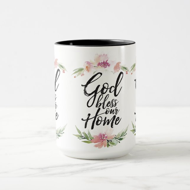 Caneca Deus abençoe nossa casa (Centro)
