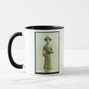 Caneca Deus de Elamite com mão dourada de Susa,
