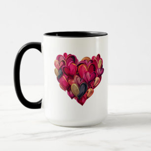 Caneca Deus Diz Eu Sou Laço de Renda Cristã Menina Mulher