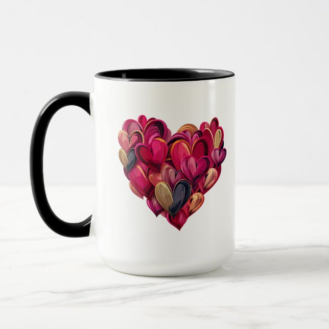 Caneca Deus Diz Eu Sou Laço de Renda Cristã Menina Mulher (Esquerda)