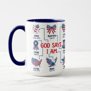 Caneca Deus Diz Que Sou Sua Criança