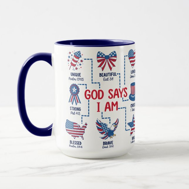 Caneca Deus Diz Que Sou Sua Criança (Esquerda)