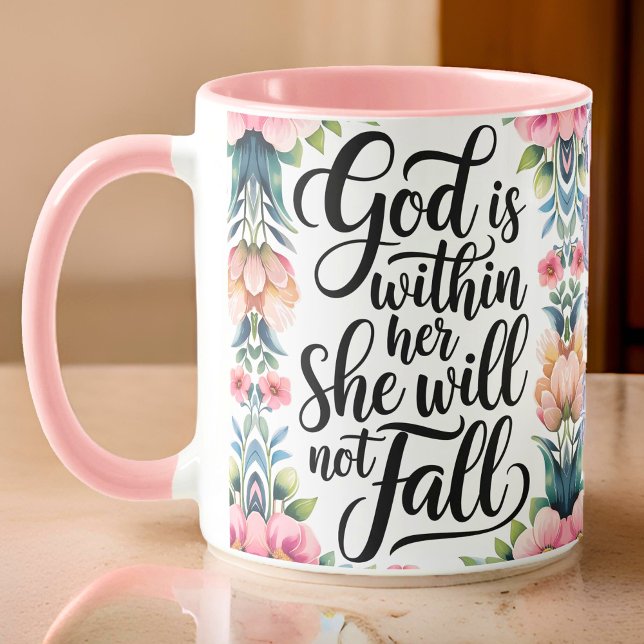Caneca Deus Personalizado Está Dentro De Suas Mulheres Cr (Criador carregado)
