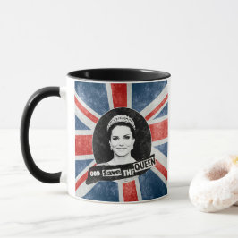 Caneca Deus Salve A Rainha - Kate Middleton
