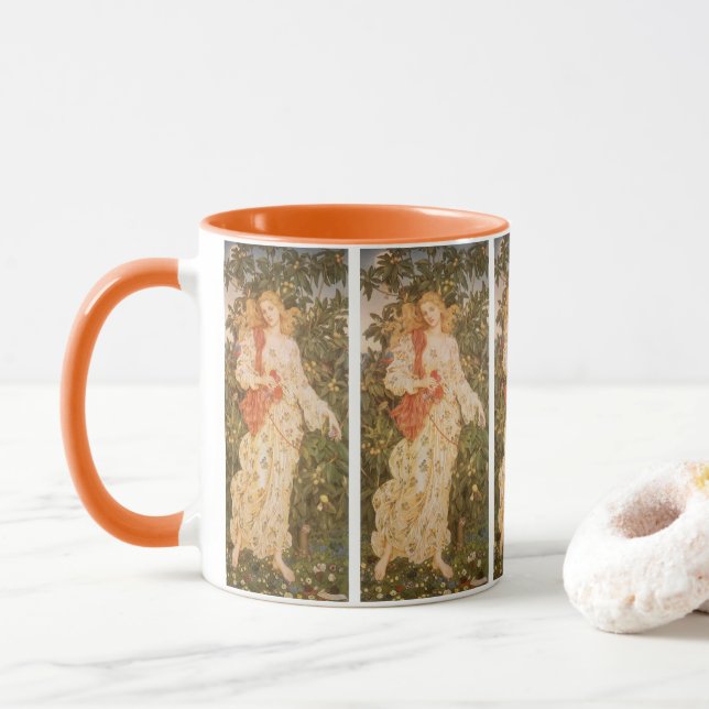 Caneca Deusa das Flores e Blossomos, Flora por Morgan (Com Donut)