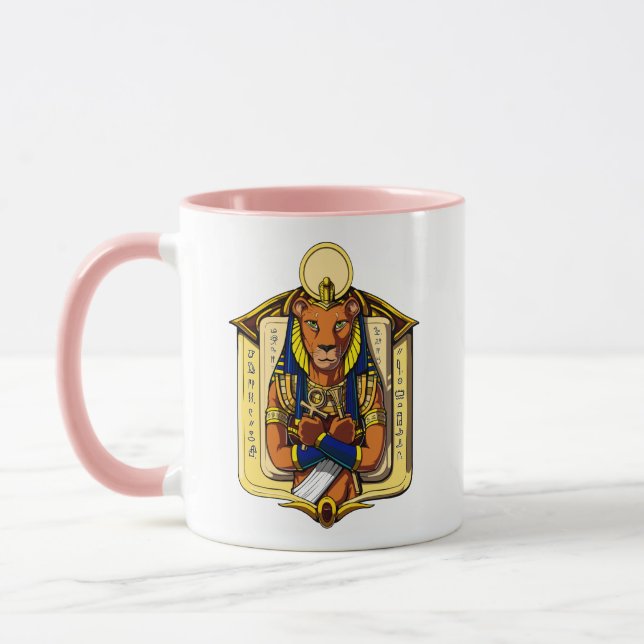 Caneca Deusa Egípcia Lioness Sekhmet Deus Bastet (Esquerda)