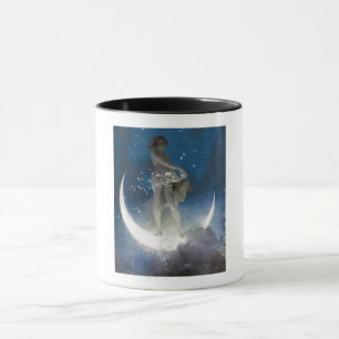 Caneca Deusa Lua Espalhando Estrelas à Noite