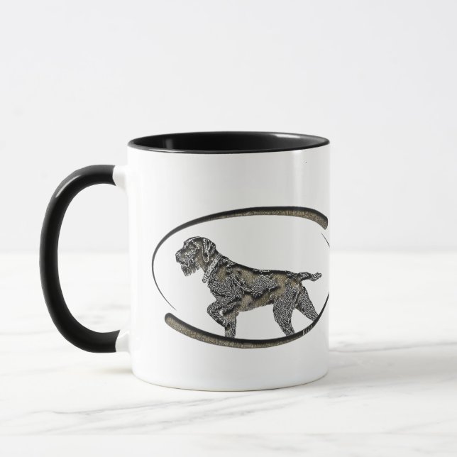 Caneca Deutsch Drahthaar, melhor cão de arma (Esquerda)
