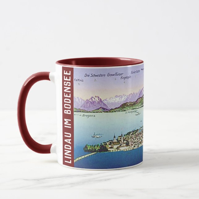Caneca " Deutschland: 2022/heute - Lindau im Bodensee  Ta (Esquerda)