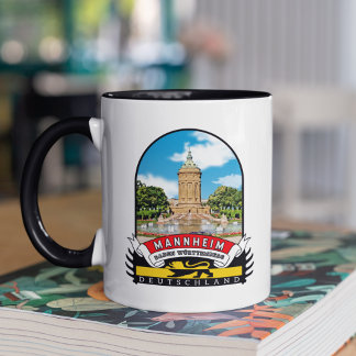 Caneca Deutschland Mannheim Vintage souvenir