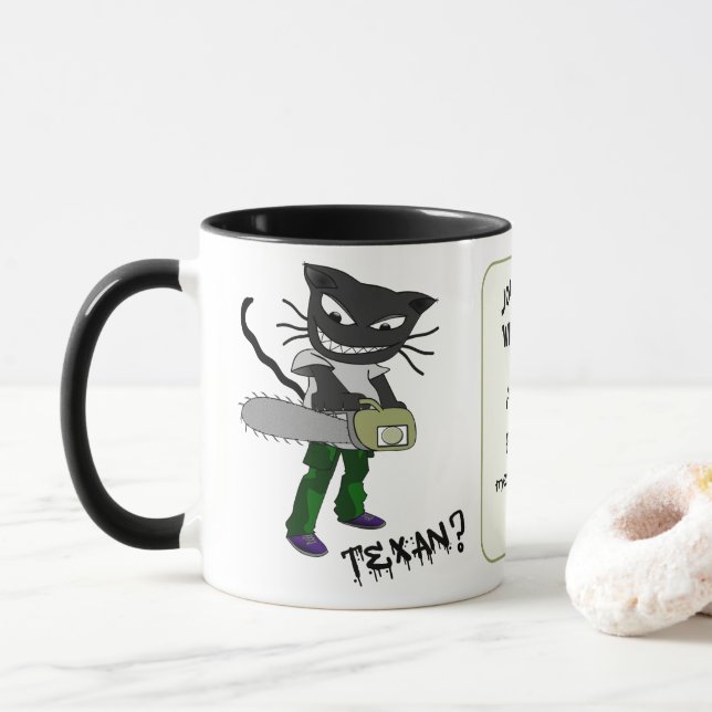 Caneca Deve ser uma Mug personalizada texana (Com Donut)