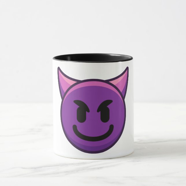 Caneca Devil Emoji Pattern Mug (Centro)