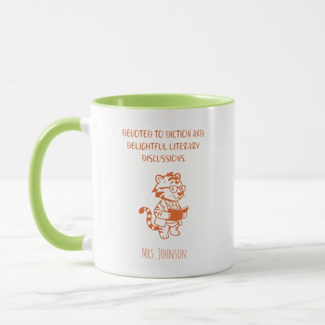 Caneca Devoted To Diction Delightful Literary Discussions (Esquerda)