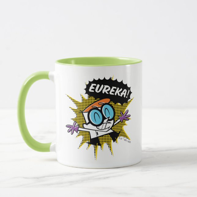 Caneca Dexter "Eureka!" Halftone Callout Graphic (Esquerda)