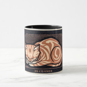 Caneca Dezembro Cat - Julie de Graag Poster