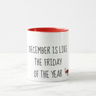 Caneca Dezembro é como a SEXTA-FEIRA do Ano Personalizad