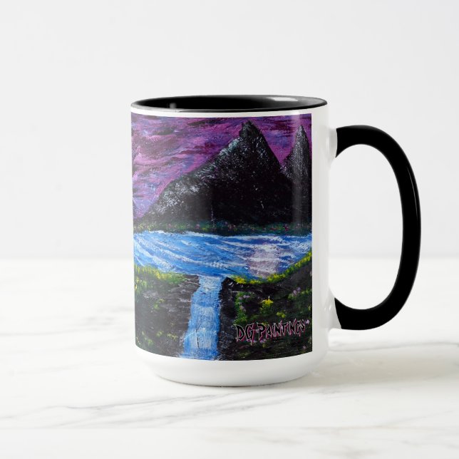 Caneca DG Paintings Full Moon Flower Valley Mug (Direita)